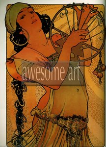 Litografia Di Salome — Alphonse Maria Mucha