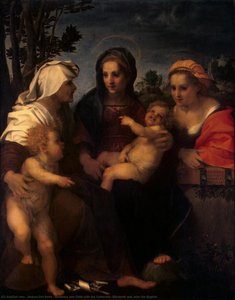 Madonna And Child With Sts Catherine, Elisabeth And John The Baptist — Andrea Del Sarto