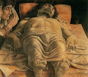 Opłakiwanie Nad Martwym Chrystusem — Andrea Mantegna