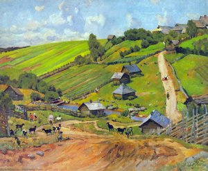The Village Of Novgorod Governorate — Konstantin Yuon