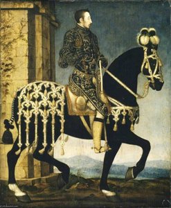 Henry Ii Of France On Horseback — François Clouet