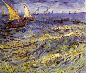 Barcos Pescadores En El Mar — Vincent Willem Van Gogh