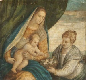 The Mystic Marriage Of Saint Catherine (after Jacopo Tintoretto) — Joseph Arthur Palliser Severn