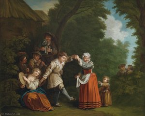 A Rural Dance (with Bagpipers) — Jean Baptiste Le Prince