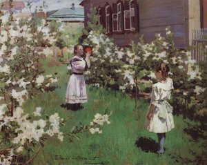 May Flowers — Viktor Elpidiforovich Borisov Musatov