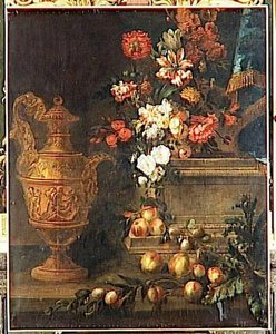 Aiguiere D'or, Fleurs Et Fruits — Jean Baptiste Monnoyer