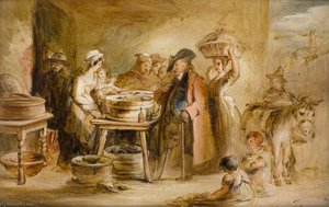 Opening Oysters — Alexander George Fraser