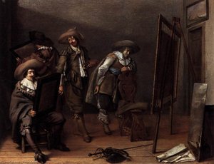 Art-lovers In A Painter's Studio — Pieter Jacobsz Codde