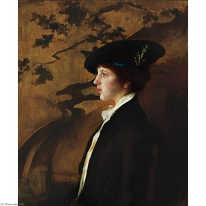Mary With A Black Hat — Edmund Charles Tarbell