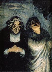 Comedy Scene (scene From Molière) — Honoré Daumier