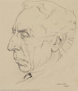 Portrait Of Israel Zangwill — Alfred Aaron Wolmark