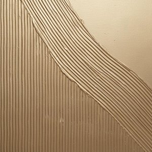 Monolithic Rhythms In Champagne Gold: A Sculptural Study Of Serene Textural Depth — David Moreau