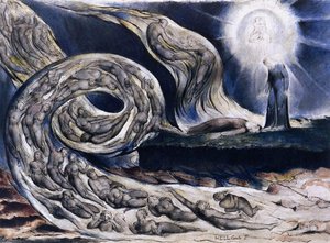 The Lovers' Whirlwind, Francesca Da Rimini And Paolo Malatesta — William Blake