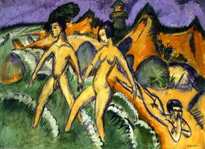 Caminando Hacia El Mar — Ernst Ludwig Kirchner