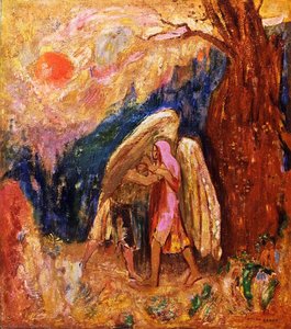 Jacob Luttant Avec L'ange — Odilon Redon