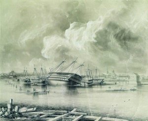 Kronstadt After The Flooding — Alexei Petrovich Bogoliubov