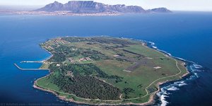 Aerial View Of Robben Island, South Africa — Robben Island Museum