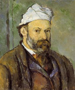 Autorportrét S Bílou Peřinou — Paul Cézanne