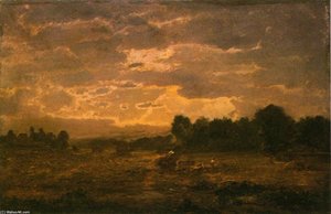 Peasants Harvesting — Théodore Rousseau (pierre Etienne Théodore Rousseau)