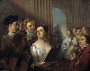 A Music Party — Philippe Mercier