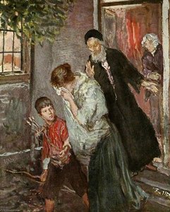 The Expulsion Of Hagar — Fritz Von Uhde