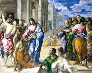 Cristo Curando Al Ciego — El Greco