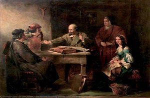 Don Quixote Disputing With The Priest And The Barber — John Gilbert