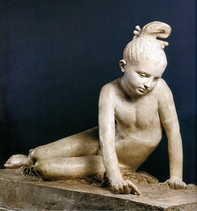 Young Greek On The Tomb Of Markos Botsaris — David D'angers
