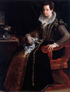 Portrait Of Constanza Alidosi — Lavinia Fontana