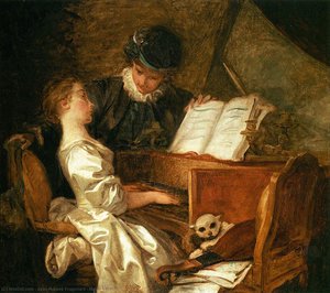 Lezione Di Musica — Jean-honoré Fragonard
