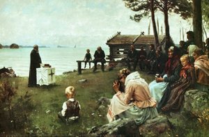 Divine Service In The Uusimaa Archipelago — Albert Edelfelt