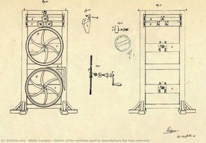 Sketch Of The Machine Used To Manufacture The Tape Measure — Alexis Lavigne