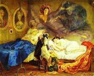 Dreams Of Grandmother And Granddaughter — Karl Pavlovich Brulloff