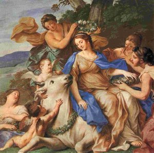 Affresco Di Carlo Cignani Nel Palazzo Ducale Del Giardino — Karlo Činjani