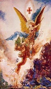Saint Michel Terrassant Satan — Gustave Moreau