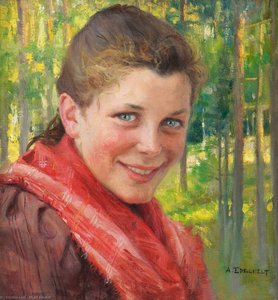 Girl From Porvoo — Albert Edelfelt