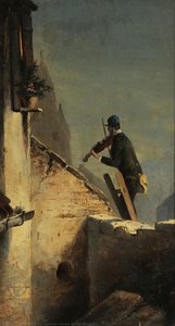 Serenade (midnight Violin On The Ladder) — Carl Spitzweg