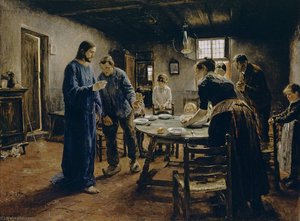 The Mealtime Prayer — Fritz Von Uhde