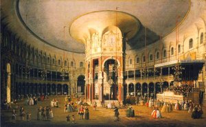 Londres, L'intérieur De La Rotonde À Ranelagh — Giovanni Antonio Canal