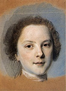 Study To A Portrait Of Louis Joseph Xavier Of France, Duke Of Burgundy — Maurice Quentin De La Tour