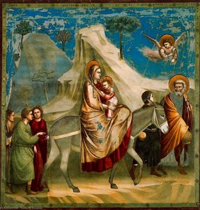 A Futás Egyiptomba — Giotto Di Bondone