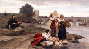 Nicolas Poussin On The Banks Of The Tiber — 프랑수아 레옹 베누이유