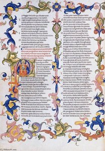 The Divine Comedy By Dante Alighieri (folio 27v) — Don Simone Camaldolese