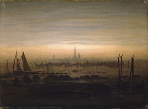 Greifswald Hold A Felhőzetben — Friedrich Caspar David