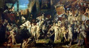 The Entrance Of Emperor Charles V Into Antwerp In 1520 — Hans Makart