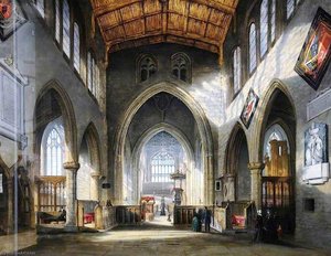 Interior Of Rotherham Parish Church, South Yorkshire — William Cowen