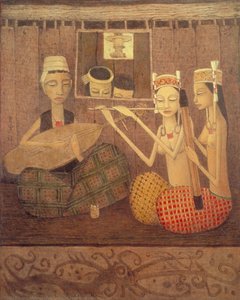 Kayan Musician — Cheong Soo Pieng