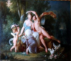 Zephyr Crowning Flora — Jean Frédéric Schall
