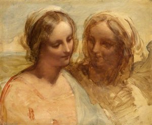 Madonna And Saint Anne (after Leonardo Da Vinci) — Margaret Sarah Carpenter