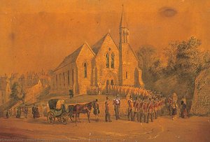 Christchurch From The Folkestone Road, Kent — William Burgess